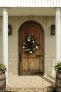 Home, Wreath, Door photo