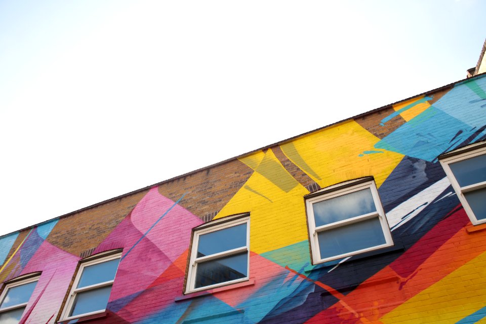Streetart, Building, Sky