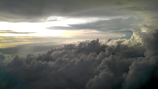 Sunset, Aeroplane, Moody