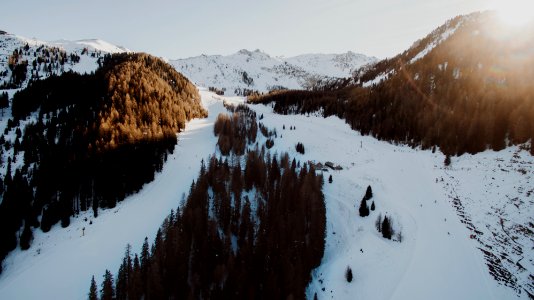 aerial view photography of snow-covered mountain during daytime photo