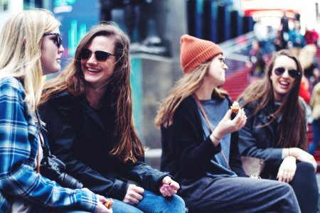 Times square, United states, Smile photo