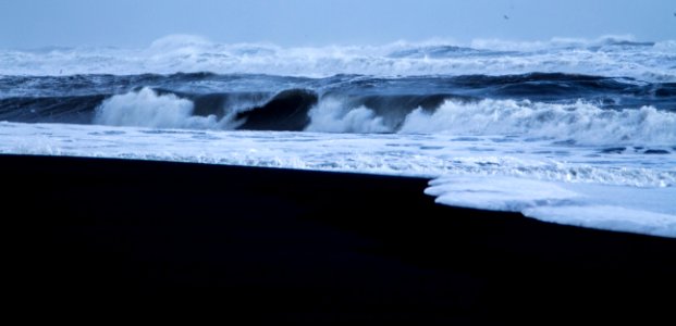 Vic beach, Iceland, In icel