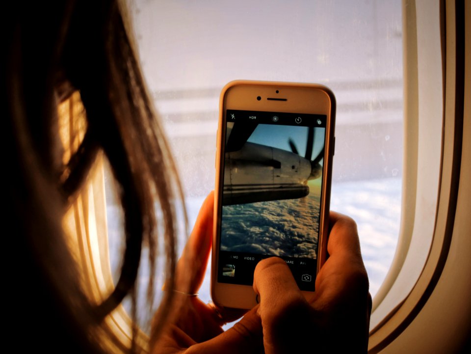 person holding phone