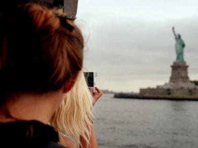 two women near water