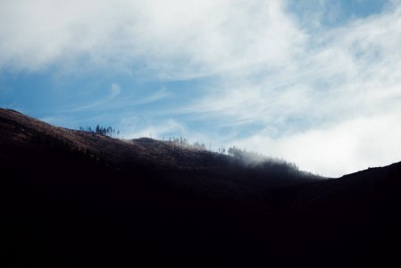 Clouds, Mountain, Fog photo