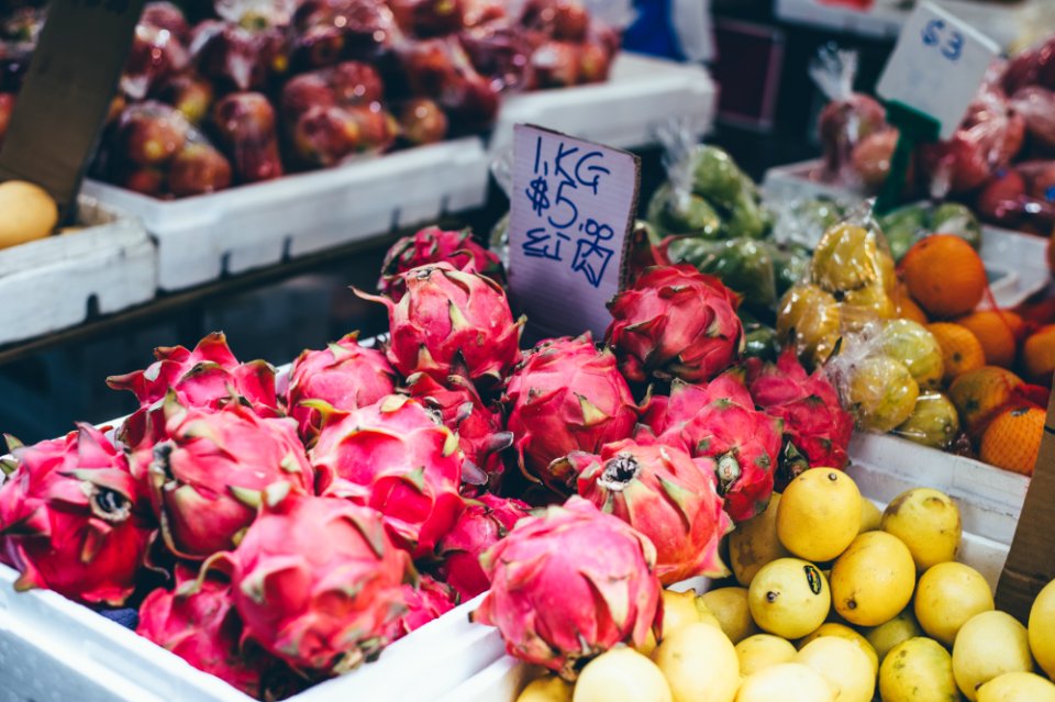 bundle of dragon fruits for sale photo