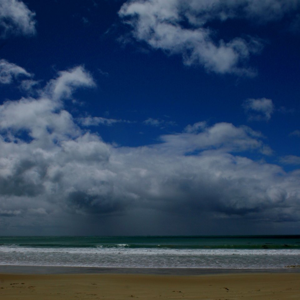Ocean, Sky, Beach