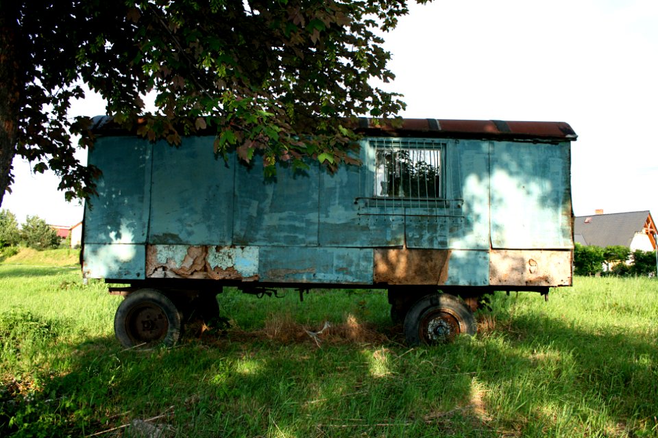 Old trailer, Old vehicle, Van