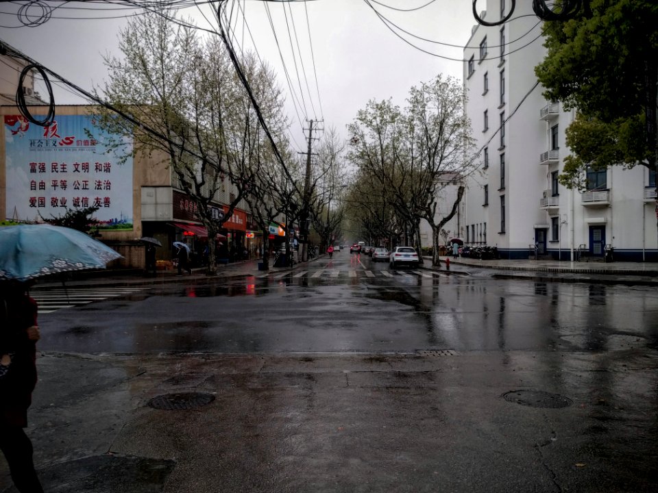 China, Shanghai, Rain