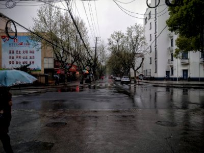 China, Shanghai, Rain