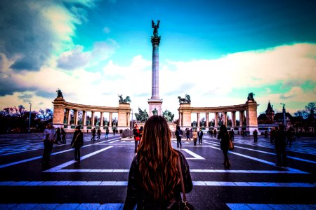 Heroes  square, Budapest, Hungary