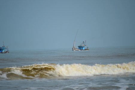 Goa, India, Rough ocean water photo