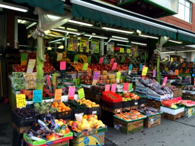 Sidewalk, Food, Shopping