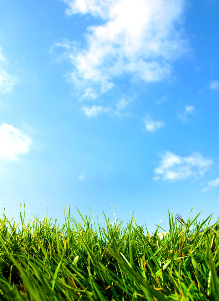 Clouds, Blue sky, Spring