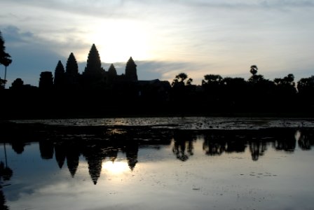 Angkor wat, Cambodia, Lake photo