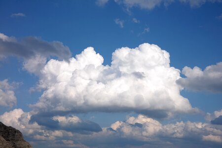 Clouded sky clouds white photo