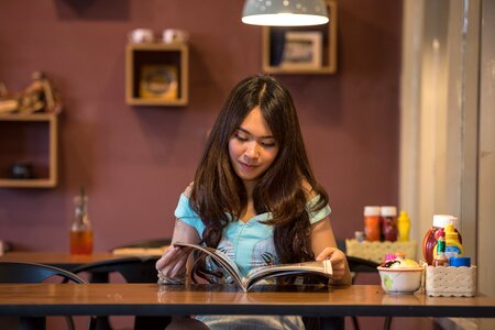 Book breakfast brown photo