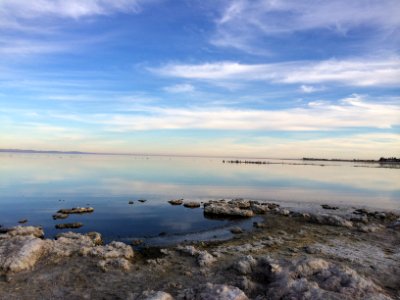 Salton sea beach, United states, Reflection