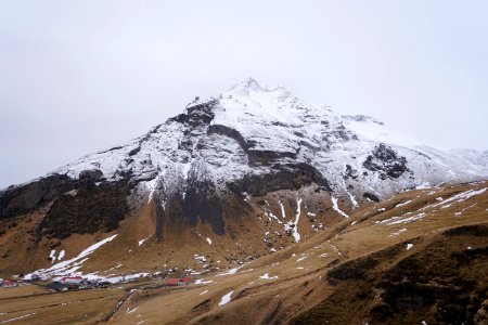snowy mountain photo