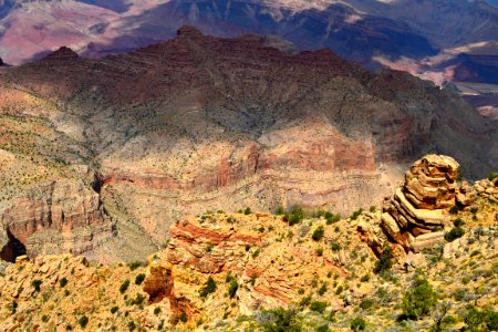 landscape photography of rock mountain photo