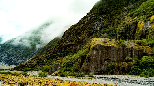 Franz josef glacier, New Zealand, Misty mountain