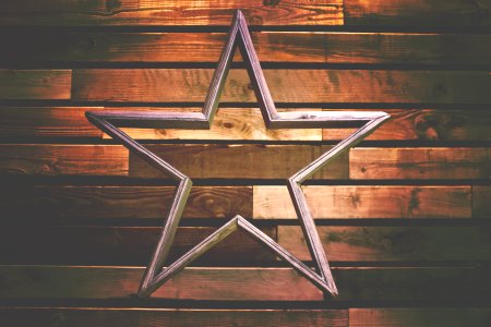 pink star ornament decor