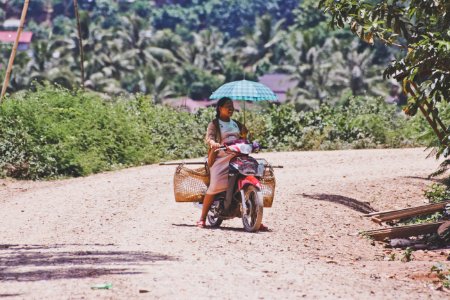 Louang namtha, Scooter, Asia