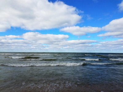 Michigan, Sky, Waves