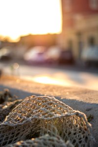 Fishing net, Fiumicino, Italy photo