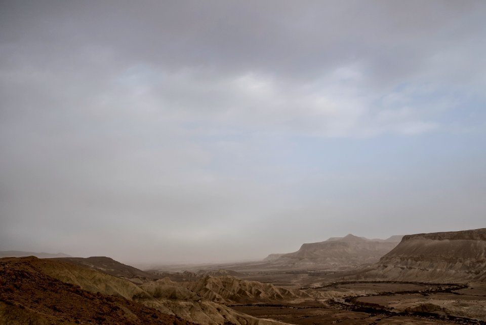 photo of valley under blue sky