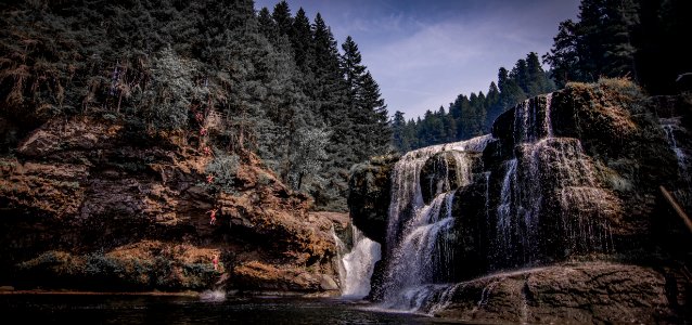 Lower lewis river falls, Cougar, United states