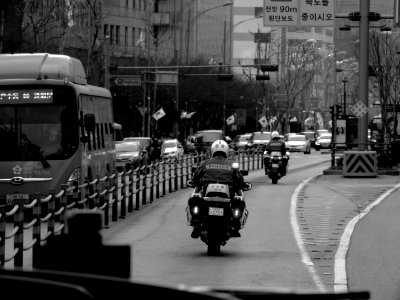 South korea, Street, Motocycle photo