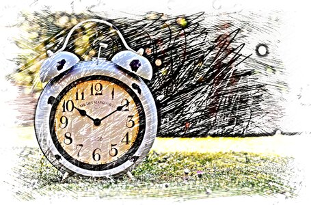 Time of time clock face