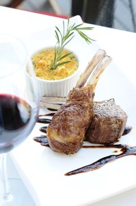 Italy food rack of lamb