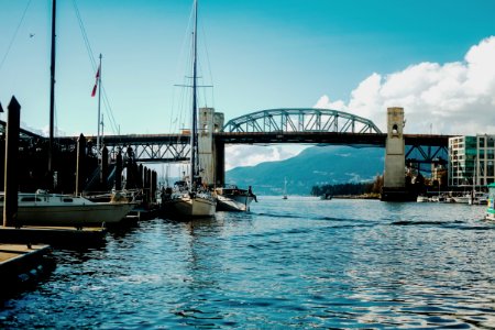 boat under bridge