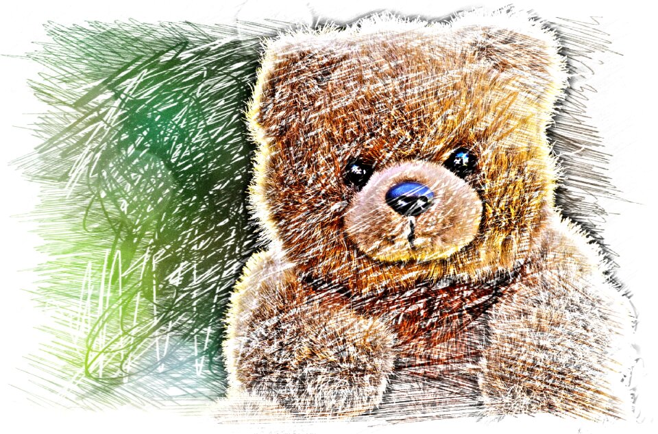 Colorful soft toy stuffed animal
