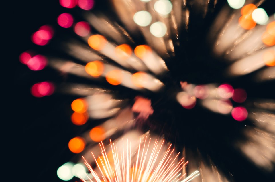 firework display during nighttime photo