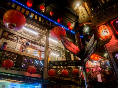 Taiwan, Jiufen old street, Alley