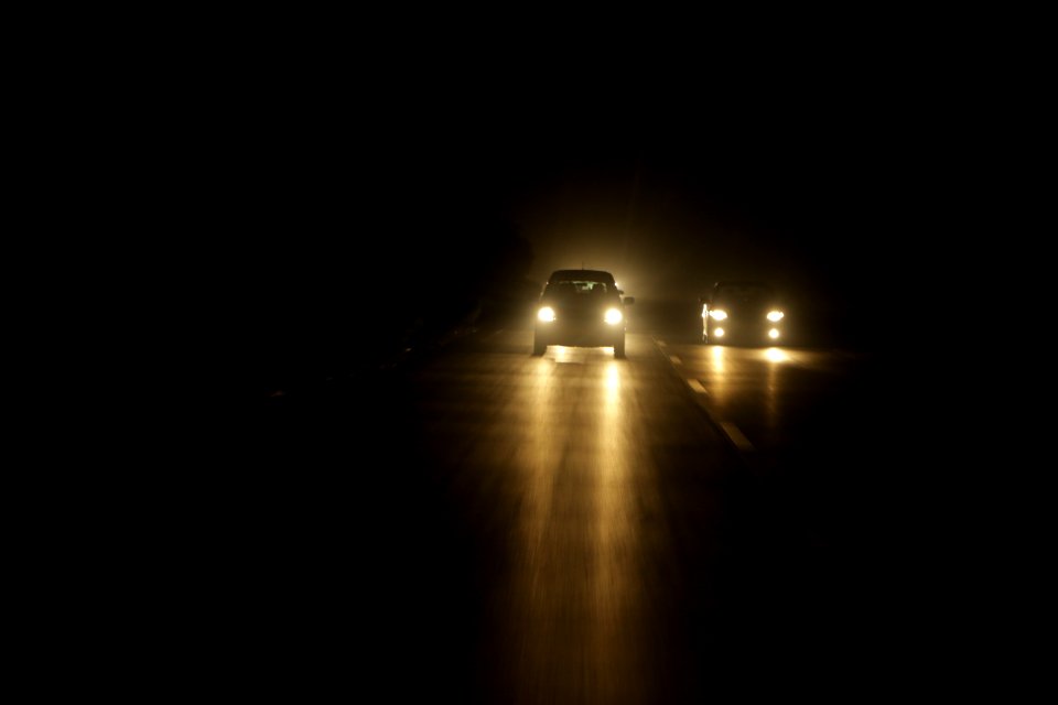 Expressway toll gate, India, Light