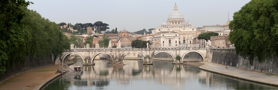 Rome tiber st peter's basilica