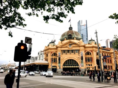Melbourne, Australia, Flinders street railway station photo