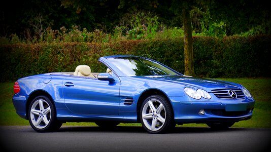 Classic car convertible fast