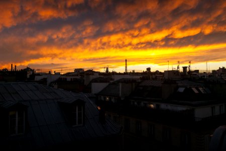 Paris, Sunset, Hungry photo