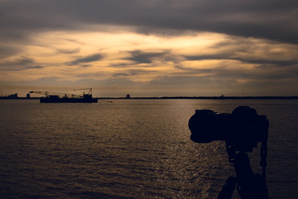 Harbor, Horizon, Dslr