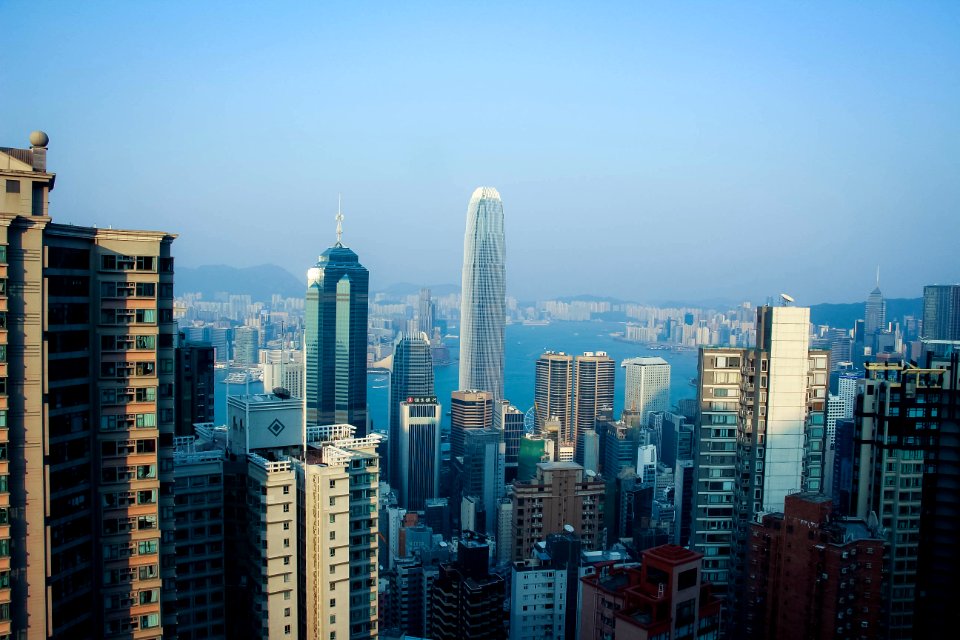 Hong kong, City, Blue