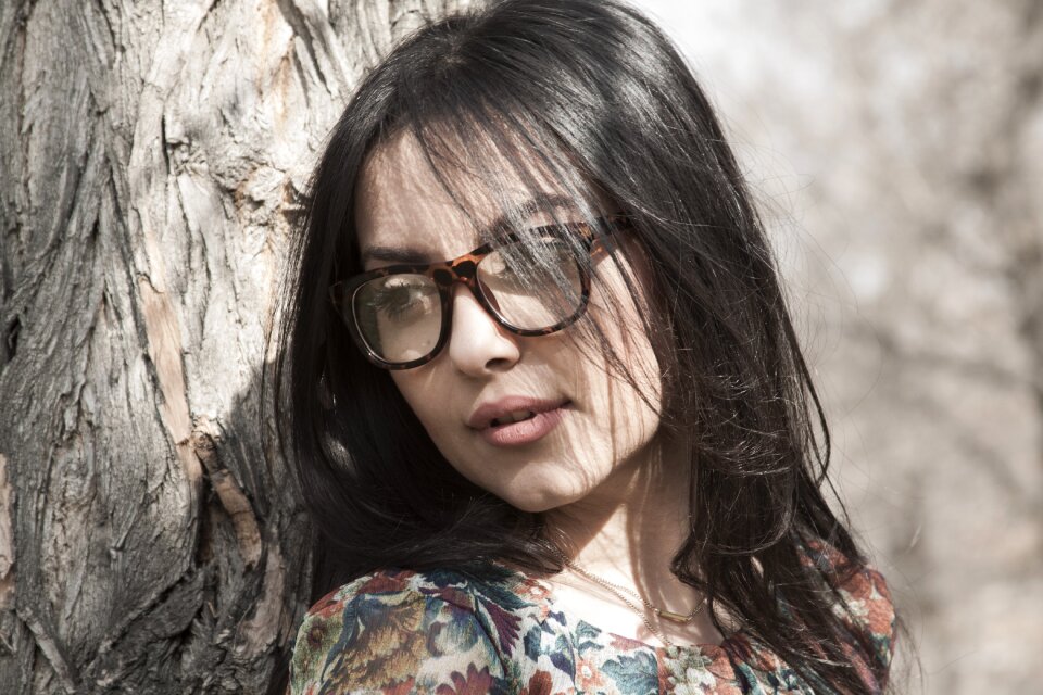 Woman face outdoors