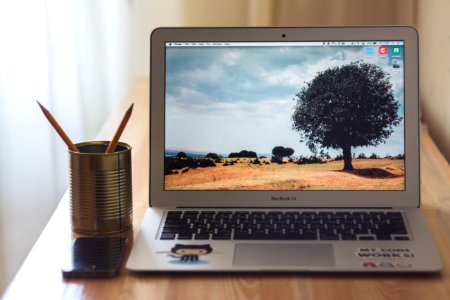 Table, Macbook, Air photo