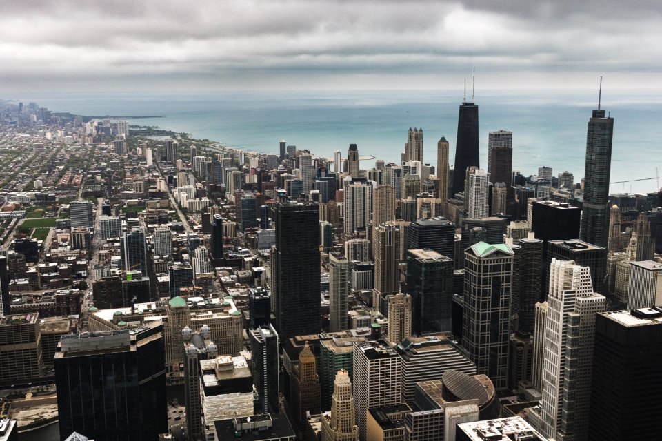 aerial photography of city