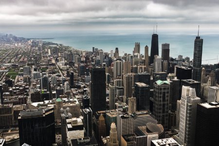 aerial photography of city