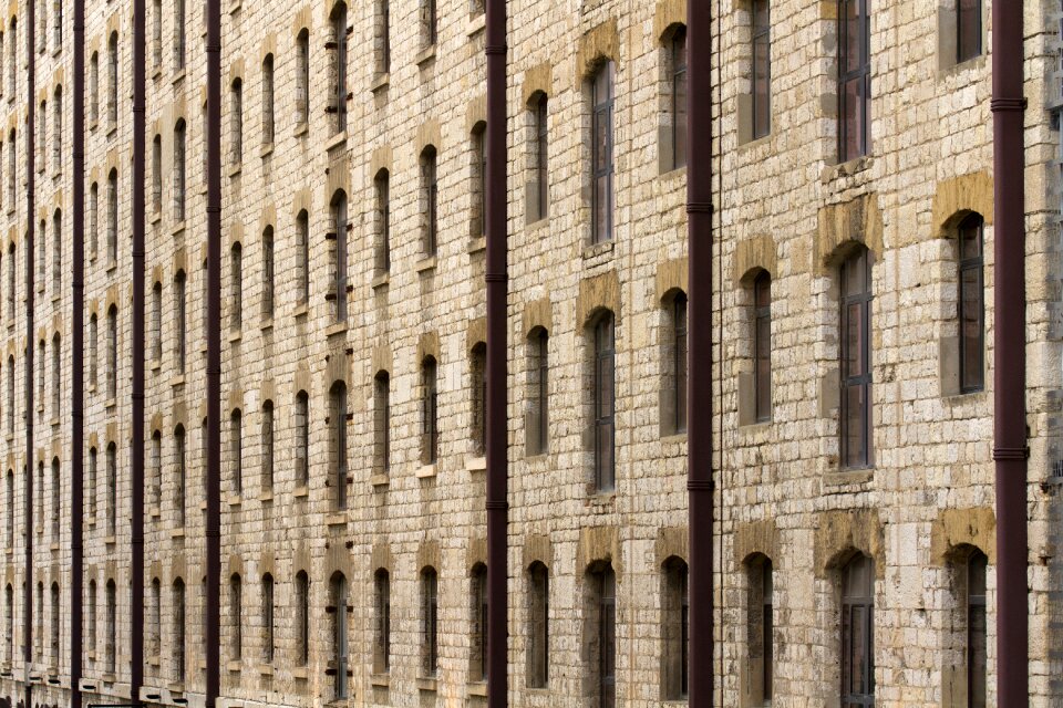 Street architecture wall
